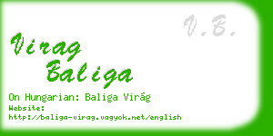 virag baliga business card
