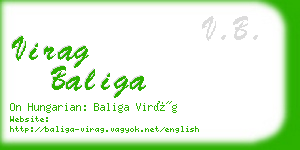 virag baliga business card